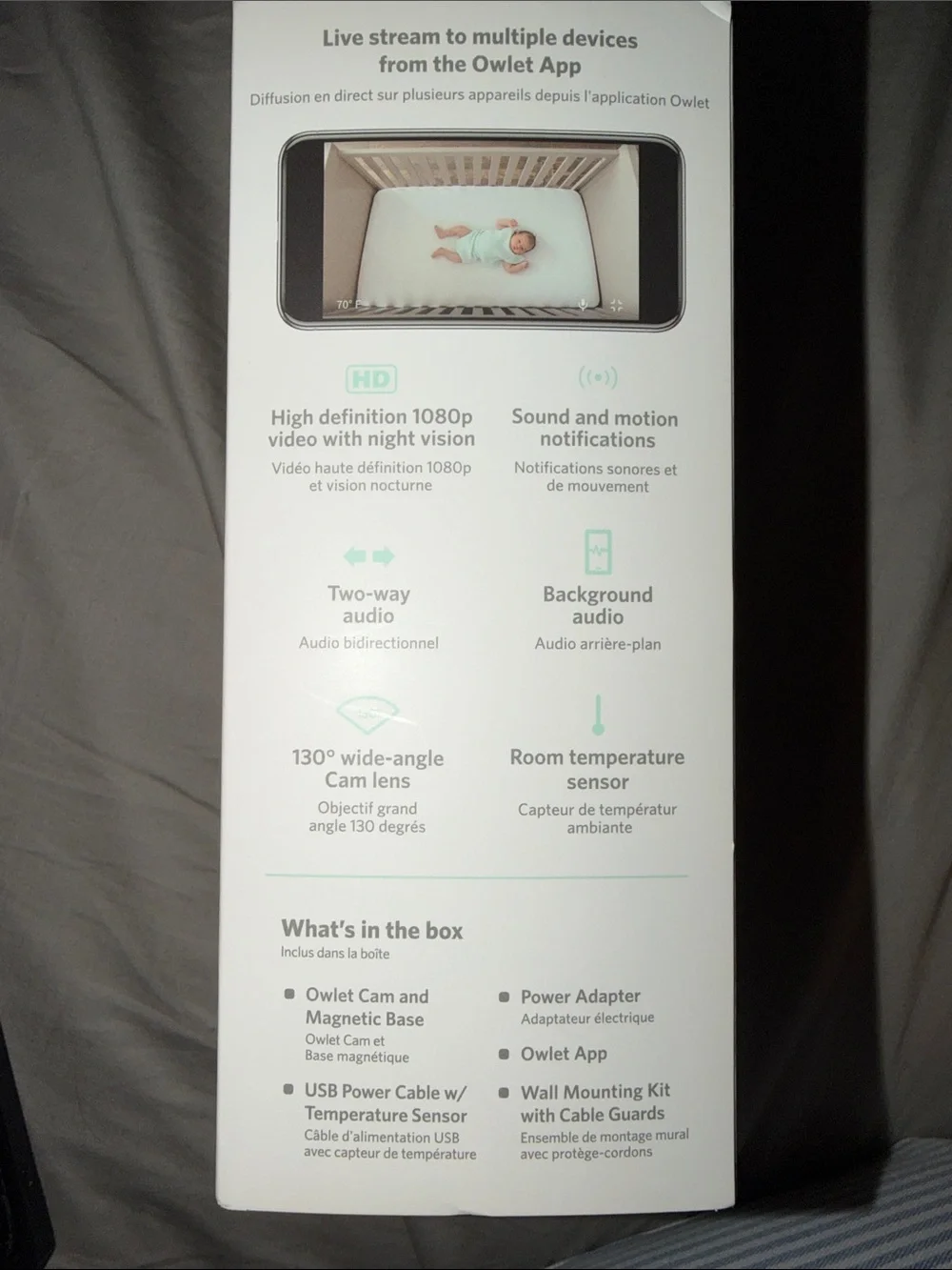 Owlet Smart Baby Monitor Camera - White
